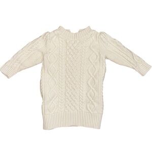 Baby Gap Cream Cable Knit Sweater Tunic Size 12-18mo Like New